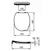 Ideal Standard Contour 21 Schools S453636 toiletzitting met deksel blauw