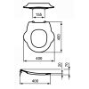 Ideal Standard Contour 21 Schools S4542GQ toiletzitting zonder deksel rood