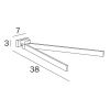 Inda Lea A1815ACR 2-lids handdoekhouder chroom