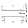 Keuco Collectie Plan 14907170000 handgreep 300mm aluminium zilver-geëloxeerd/ verchroomd