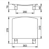 Keuco Collectie Plan 14980170037 klapzitting aluminium zilver-geëloxeerd/ zwartgrijs (RAL 7021)