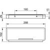 Keuco Plan 14959010037 douchekorf met wisser chroom/ zwartgrijs (OUTLET)