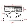 Novellini R10GI512-83 set inschuif magneetstrippen 185cm *niet meer leverbaar*