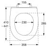 Pressalit Objecta Pro 990011-DH4999 toiletzitting met deksel wit polygiene