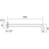 Pure RVS 316 Serie RV3540 wandarm 300mm RVS geborsteld