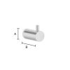 Smedbo Pool ZK3455 handdoekhaak (2 stuks) chroom