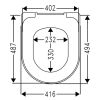 Villeroy en Boch Architectura 9M83S101 toiletzitting met deksel wit