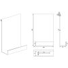 Brauer 5-GM-228 doucherek hangend met glasklem gunmetal geborsteld pvd