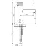 Brauer Carving 5-NG-001-HD6 lage opbouw wastafelmengkraan model A RVS geborsteld PVD