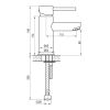 Brauer Edition 5-GM-001-HD4 lage opbouw wastafelmengkraan model D gunmetal geborsteld PVD