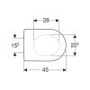 Geberit 300 Basic S8H51107000G toiletzitting met deksel wit