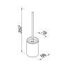 Geesa Craft 911511-02 toiletborstel met houder muurbevestiging chroom