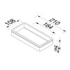 Geesa Frame 918802-06-06 planchet 21 cm zwart