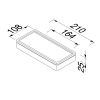 Geesa Frame 918804-06-06 planchet universeel 21 cm zwart