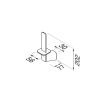 Geesa Shift Brushed Stainless Steel 919912-05 reserverolhouder RVS geborsteld