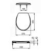 Ideal Standard San Remo K705301 OLW-29 toiletzitting met deksel wit (OUTLET)