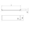 Inda Indissima A8809SWM plankmodule 400mm mat wit