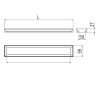 Inda Indissima A8818SWM handdoekhouder module 799mm mat wit