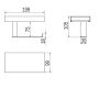 Inda Indissima A8826MWM rolmodule met deksel 200mm mat wit