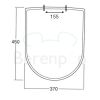 Sphinx 420 S8H5501R000 OLW-12 toiletzitting met deksel wit (OUTLET)