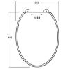 Sphinx Atlantic S8H5A000220 OLW-26 toiletzitting met deksel zwart (OUTLET)