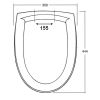 Sphinx Gilia S8H5M0S0030 OLK-06 softclose toiletzitting met deksel pergamon (OUTLET)
