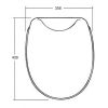 Sphinx Lotus S8H5L00R000 OLW-16 toiletzitting met deksel klassiek wit (OUTLET)