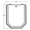 Sphinx Mycene S8H580R0000 OLW-20 toiletzitting met deksel 220mm klassiek wit (OUTLET)
