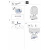 Geberit Acanto 500.605.01.2 toiletzitting met deksel wit