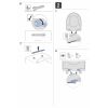 Geberit Renova Plan 500692011 toiletzitting met deksel wit