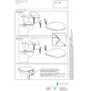 Pressalit Dania - Colani B83P999 verstelbaar scharnier, standaard montage chroom (set van 2)