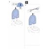 Geberit Renova Plan 500838011 toiletzitting met deksel wit