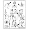 Villeroy en Boch Subway 2.0 - Vivia 92212261 set vaste scharnieren chroom