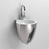 Clou Flush 6 CL0314060 keramiek fontein 27cm wit/platina