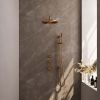Brauer Carving 5-GK-112 thermostatische inbouw regendouche SET 16 koper geborsteld PVD