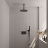 Brauer Carving 5-S-189 thermostatische inbouw regendouche met drukknoppen SET 54 mat zwart