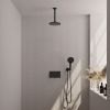 Brauer Carving 5-S-194 thermostatische inbouw regendouche met drukknoppen SET 59 mat zwart