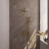 Brauer Edition 5-GG-064 thermostatische inbouw regendouche 3-weg omstelling SET 37 goud geborsteld PVD