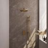 Brauer Edition 5-GG-065 thermostatische inbouw regendouche 3-weg omstelling SET 38 goud geborsteld PVD