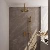 Brauer Edition 5-GG-067 thermostatische inbouw regendouche 3-weg omstelling SET 42 goud geborsteld PVD