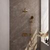 Brauer Edition 5-GG-178 thermostatische inbouw regendouche met drukknoppen SET 67 goud geborsteld PVD