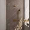Brauer Edition 5-GG-180 thermostatische inbouw regendouche met drukknoppen SET 69 goud geborsteld PVD