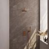 Brauer Edition 5-GK-050 thermostatische inbouw regendouche 3-weg omstelling SET 27 koper geborsteld PVD