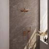 Brauer Edition 5-GK-053 thermostatische inbouw regendouche 3-weg omstelling SET 26 koper geborsteld PVD