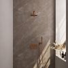 Brauer Edition 5-GK-160 thermostatische inbouw regendouche met drukknoppen SET 49 koper geborsteld PVD