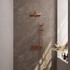 Brauer Edition 5-GK-173 thermostatische inbouw regendouche met drukknoppen SET 62 koper geborsteld PVD