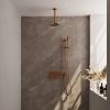 Brauer Edition 5-GK-176 thermostatische inbouw regendouche met drukknoppen SET 65 koper geborsteld PVD