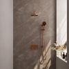 Brauer Edition 5-GK-180 thermostatische inbouw regendouche met drukknoppen SET 69 koper geborsteld PVD