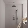 Brauer Edition 5-GM-035 thermostatische inbouw regendouche SET 18 gunmetal geborsteld PVD