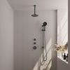 Brauer Edition 5-GM-037 thermostatische inbouw regendouche SET 23 gunmetal geborsteld PVD